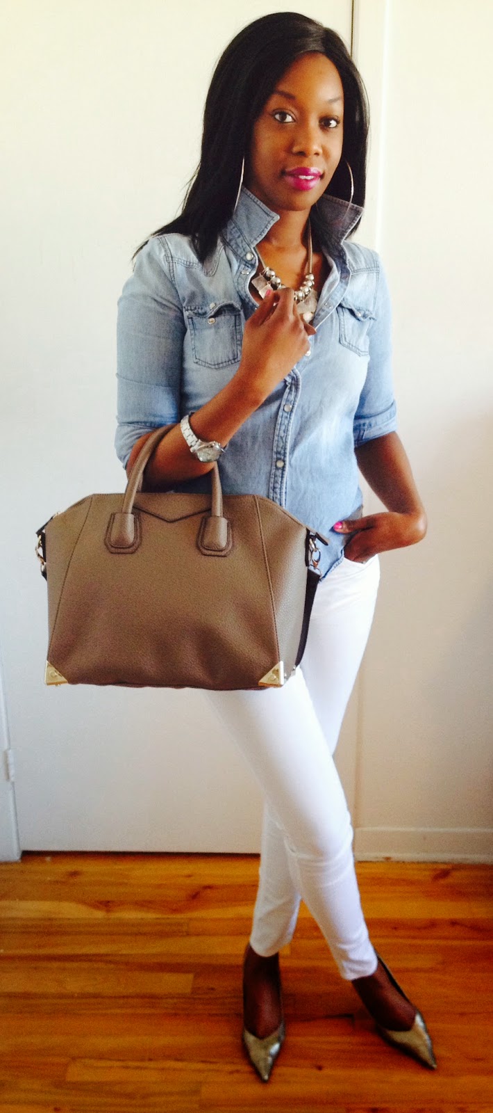 OOTD The White Jeans OOTD Le Jeans Blanc Styled By Farline